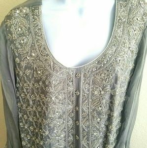 New indian/pakistani fancy embroidery party dress